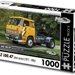 Puzzle Voitures rétro Truck LIAZ 100.47 tracteur de semi-remorques (1977–1984) – 1000 pièces