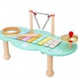 Table musicale pour enfants avec xylophone, triangle et cymbale