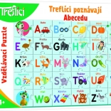Puzzle Treflíci apprennent l'alphabet 30 pièces