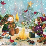 COBBLE HILL puzzle familial grillade de marshmallows 350 pièces