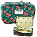 Trousse scolaire avec poche Cerise verte