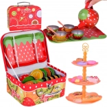 Set de thé aux fruits pour enfants dans une valisette, 36 pièces