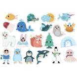 Magnetes en bois Vilac Île