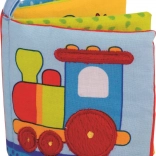 GOKI livre en coton bruissant avec sifflet pour enfants