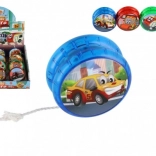 Yo-yo lumineux avec moyens de transport en plastique