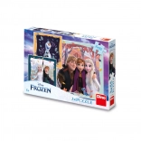 puzzle disney frozen automne joyeux 3x55 pièces