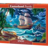 Puzzle 1500 pièces – Bateau et plage Première nuit Nouvelle terre