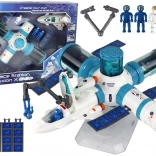 Station spatiale avec fusée – set de 17 pièces avec effets lumineux et sonores