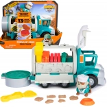 Paw Patrol Rubble & Crew – camion benne de construction Grand-père Gravel avec figurine et sable cinétique