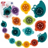 WOOPIE gobelets de bain pour enfants à transvaser – lot de 8 pièces motif crocodile