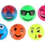 Balle avec motifs de smileys 11 cm