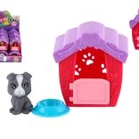 Maisonnette en plastique pour chiot avec gamelle, 6 × 7 cm
