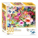 Puzzle de table Fleurs et papillons par Brain Tree