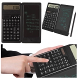 Calculatrice scientifique à énergie solaire avec bloc-notes LCD