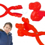 Fabriqueur de boules de neige dinosaure rouge
