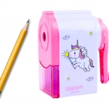 Taille-crayons à Manivelle Licorne Rose