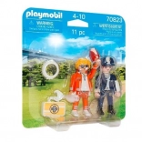 Playmobil Duo Pack Médecin d'Urgence et Policière