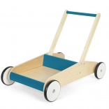 Small Foot chariot de marche en bois pour enfants bleu