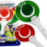 Sucette routière de police lumineuse à double face