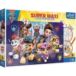 Puzzle Super Maxi 24 – PAW PATROL: THE MOVIE, à colorier recto-verso