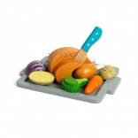 Bigjigs Toys Ensemble de jeu en bois Poulet rôti