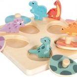 Puzzle mémoire en bois Dino – Small Foot