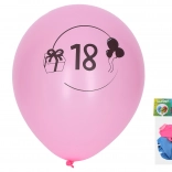 Ballons gonflables 30 cm avec le chiffre 18 – lot de 5 pcs
