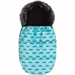 Chancelière d’hiver de luxe pour enfant Belisima Moustache