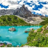 Puzzle Lac Sorapis, Alpes, Italie 2000 pièces CASTORLAND