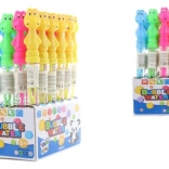 Bulle de savon grenouille – tube en plastique avec motif dinosaure, 26 cm