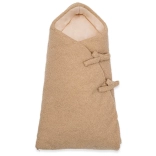 Couverture d’emmaillotage et gigoteuse New Baby Teddy beige 70 × 40 cm