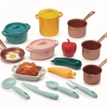 Grande trousse d’ustensiles de cuisine et aliments pour enfants
