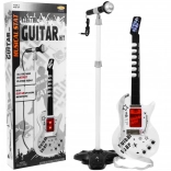 Guitare électrique + microphone pour enfants 6+ Sons d’instruments de musique + lumières