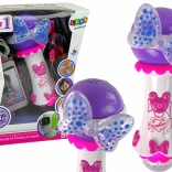 Microphone karaoké pour enfants avec MP3 et nœud coloré