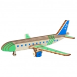 Puzzle 3D avion de transport en bois