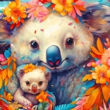Puzzle Câlin avec un koala 3000 pièces