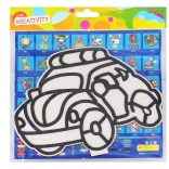 Set créatif pour enfants – image en bois avec pâte à modeler à billes