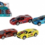 Voiture de course à rétrofriction 8,5 cm – métal et plastique, couleurs assorties