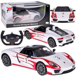 Rastar voiture RC PORSCHE 918 Spyder Weissach 1:14 avec éclairage – blanc