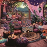 Puzzle Ravensburger Mon refuge bohème douillet 1000 pièces