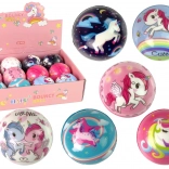 Balle souple avec licorne pour enfants 8 cm