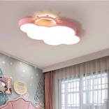 Lampe LED nuage rose avec télécommande