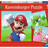 RAVENSBURGER puzzle pour enfants SUPER MARIO 3×49 pièces