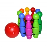 Quilles en plastique avec balle en filet