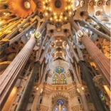 EDUCA puzzle Sagrada Família – intérieur, Barcelone (Espagne), 1000 pièces