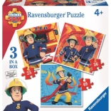 Puzzle Ravensburger Sam le Pompier 3-en-1 (25, 36 et 49 pièces)