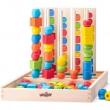 Perles en bois sur tiges – ensemble pour s’exercer aux séquences