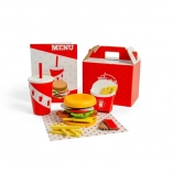 Bigjigs Toys Coffret Burger et Frites pour Enfants