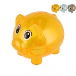 Tirelire transparente en forme de cochon 10 cm