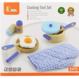 Set de cuisine en bois pour enfants – bleu